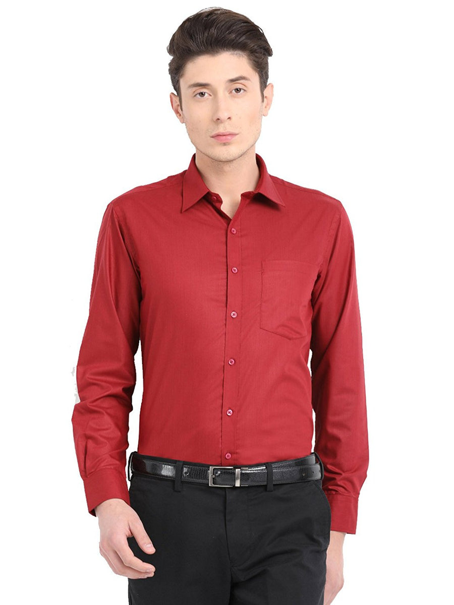 formal shirt red