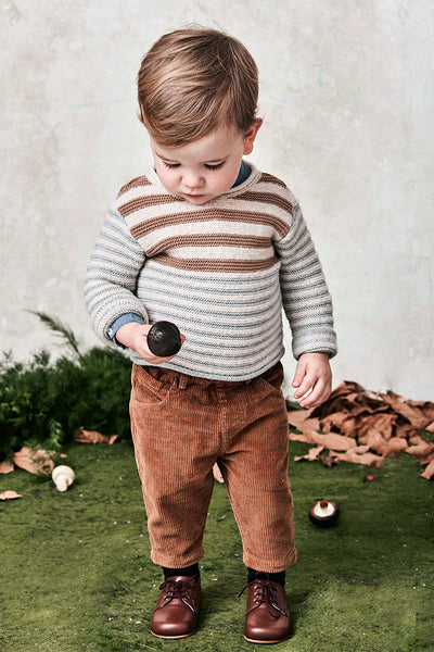 Bonnet a Pompon Wood Corduroy Baby Boy Trousers