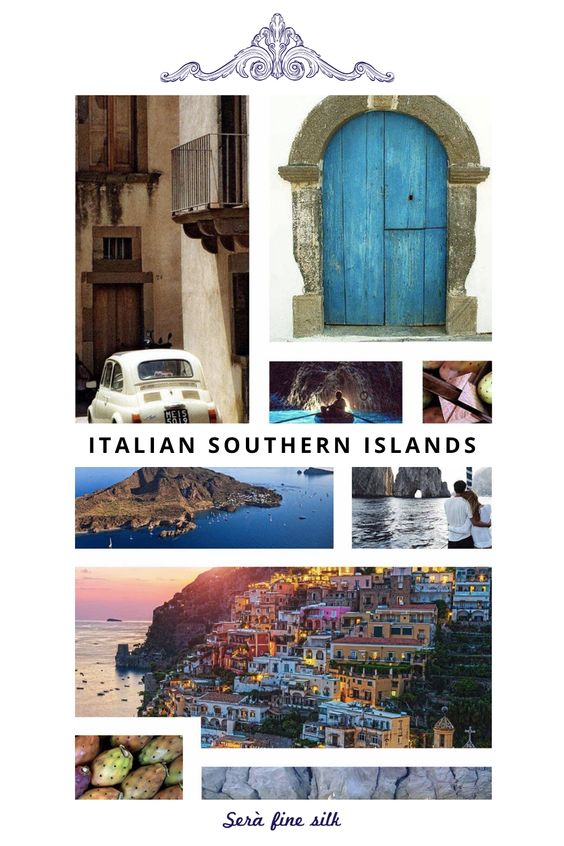 Serà Fine Silk - Italian Islands pocket squares collection