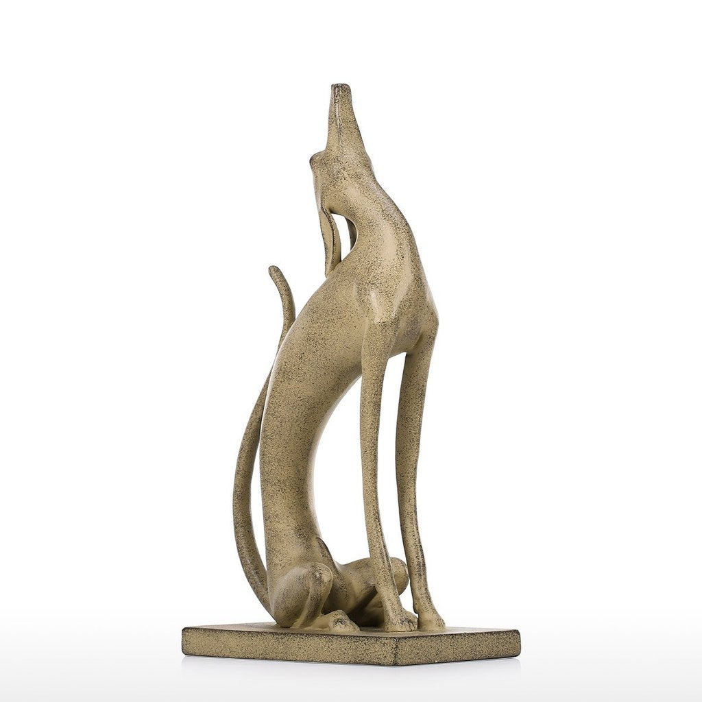 Dog Statue with Dogs Howling