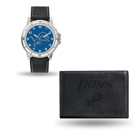Detroit Lions Wallet and Watch Set