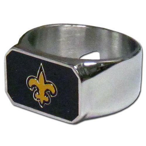 New Orleans Saints Steel Ring