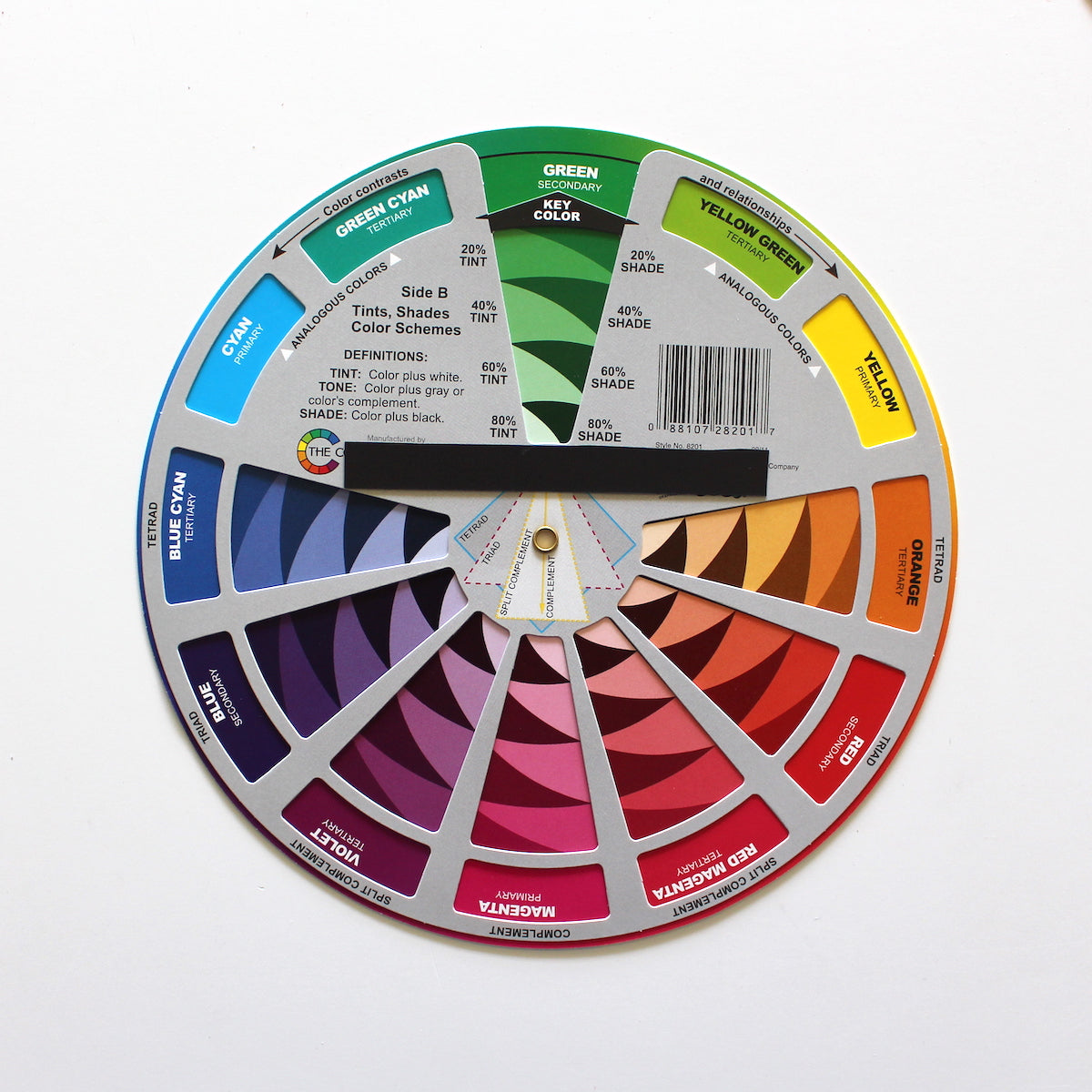 CMY Color Wheel with magnet strip on the back