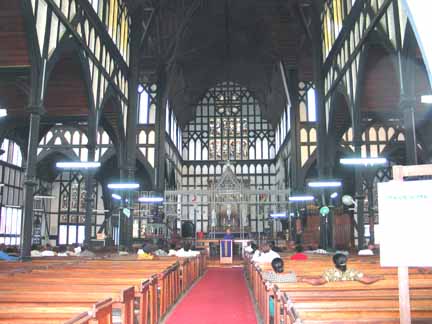 Australian Cricket Tours - St George's Cathedral, The World's Largest Wooden Cathedral, On North Avenue, Close To Bourda Oval Georgetown, Guyana
