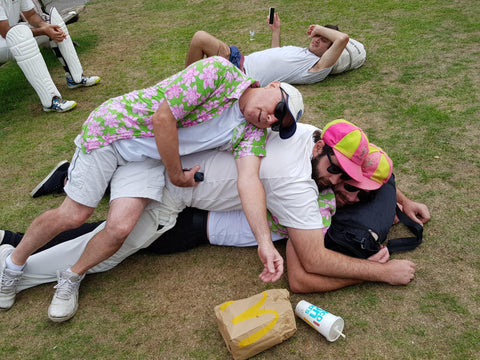 The Boys Weary After A Night Celebrating Victory In The Steve Werren Invitational Golf Tournament In Oxford