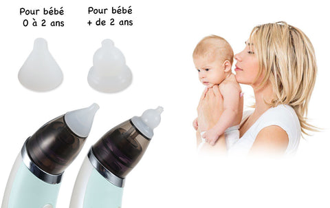 Aspirateur nasal électrique rechargeable pour bébé avec embout