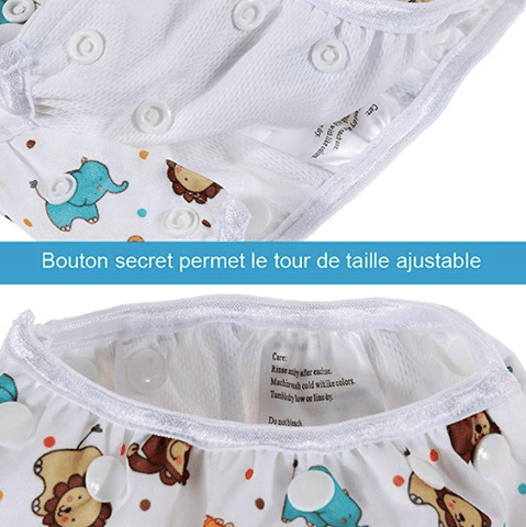 Ajustez la taille de la couche de natation