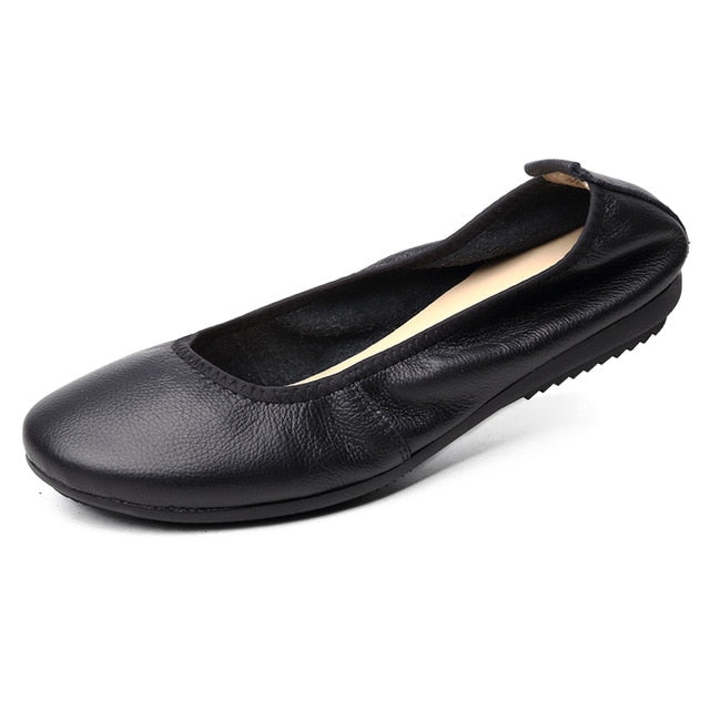 comfy black flats