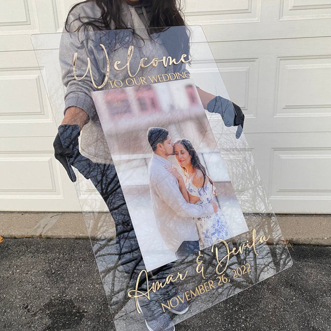 Custom Welcome Sign for Weddings