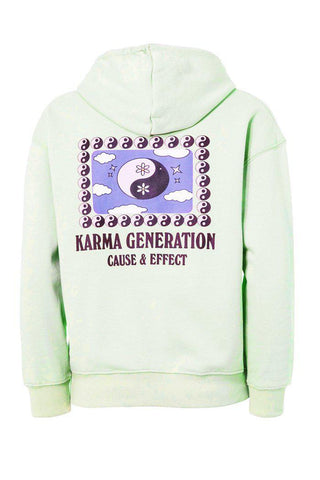 Girls Karma Generation Green Hoodie