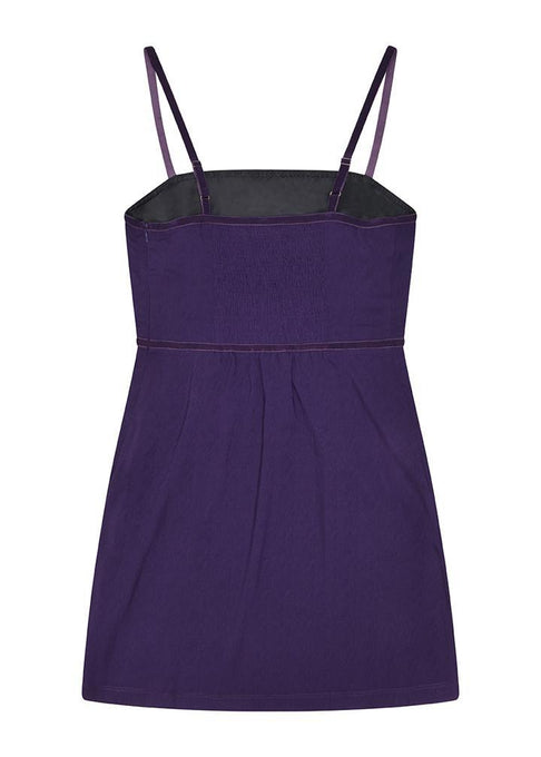 Girls Purple Satin Dress-Sislyn stewart