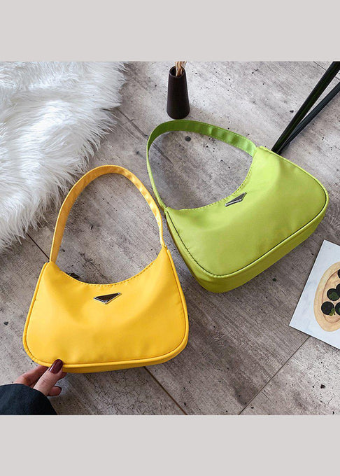 Small Yellow Nylon 90's Handbag-Sislyn stewart