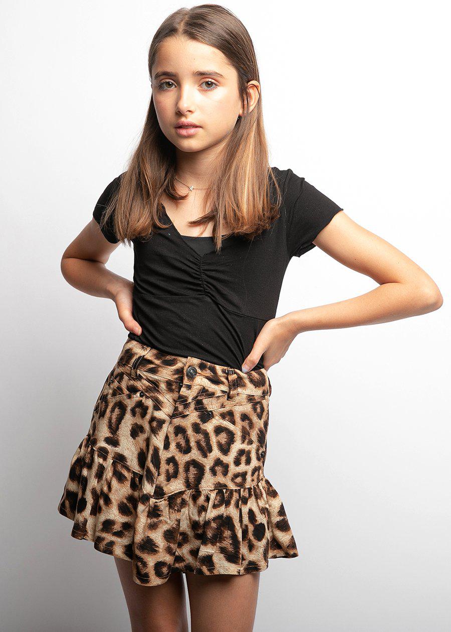 leopard wrap skirt 80s