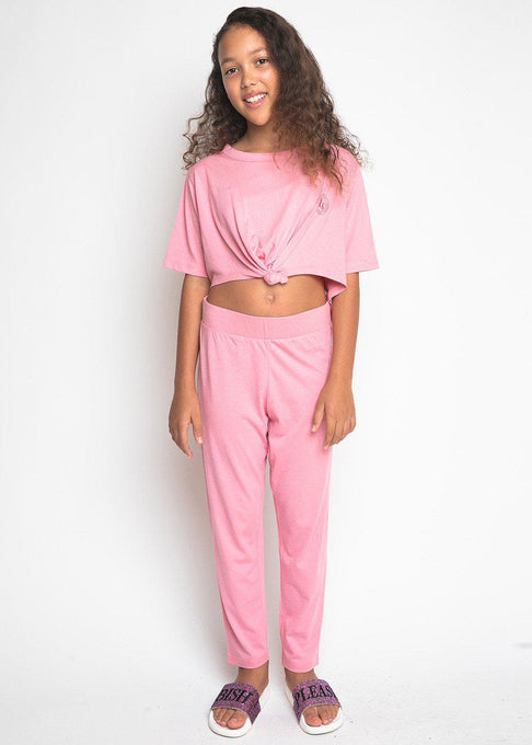 Girls Light Pink Pyjama Set-Sislyn stewart
