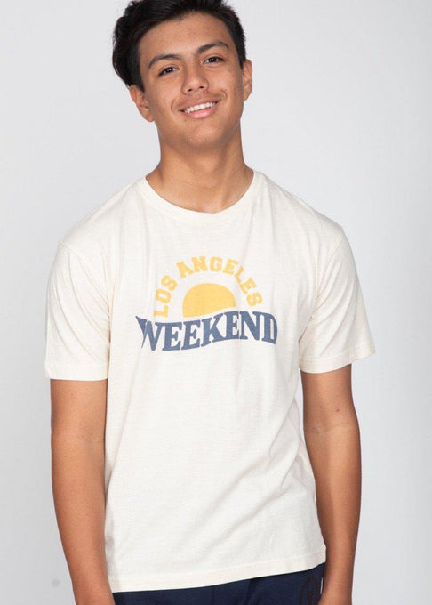 Beige Los Angeles Weekend T-shirt - Sislyn stewart