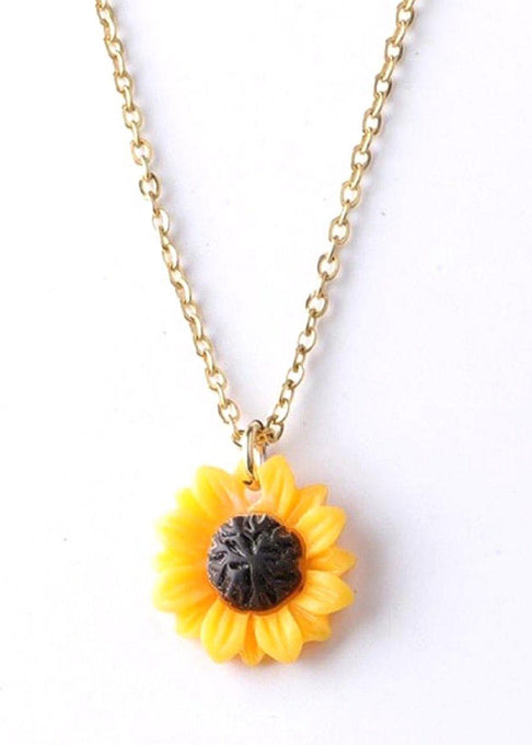 Sunflower Pendant Necklace-Sislyn stewart