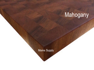 Mahogany wood tabletop from Maine Supply