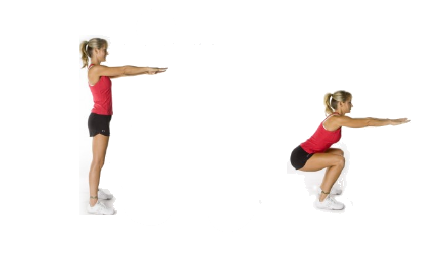 squat femme exercice basique