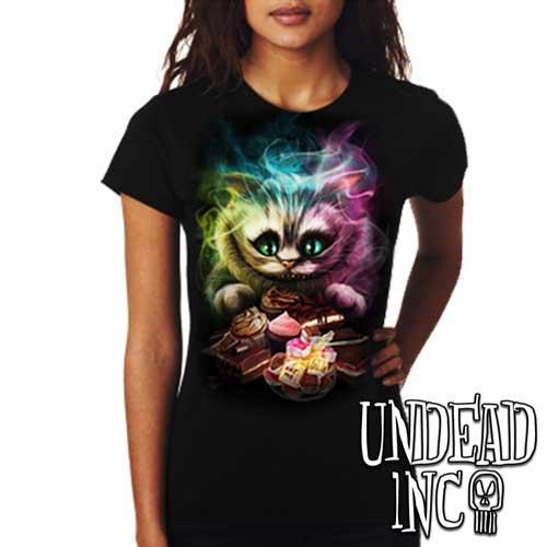 Alice In Wonderland Cheshire Cat - Ladies T Shirt