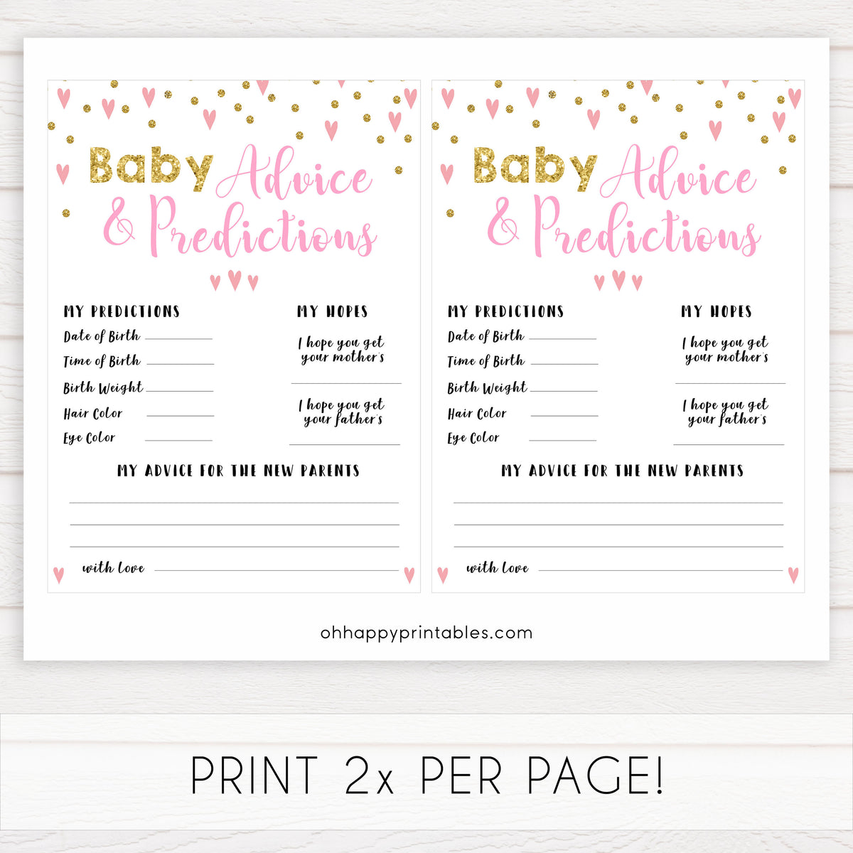 new-baby-advice-predictions-card-printable-pink-hearts-baby-games