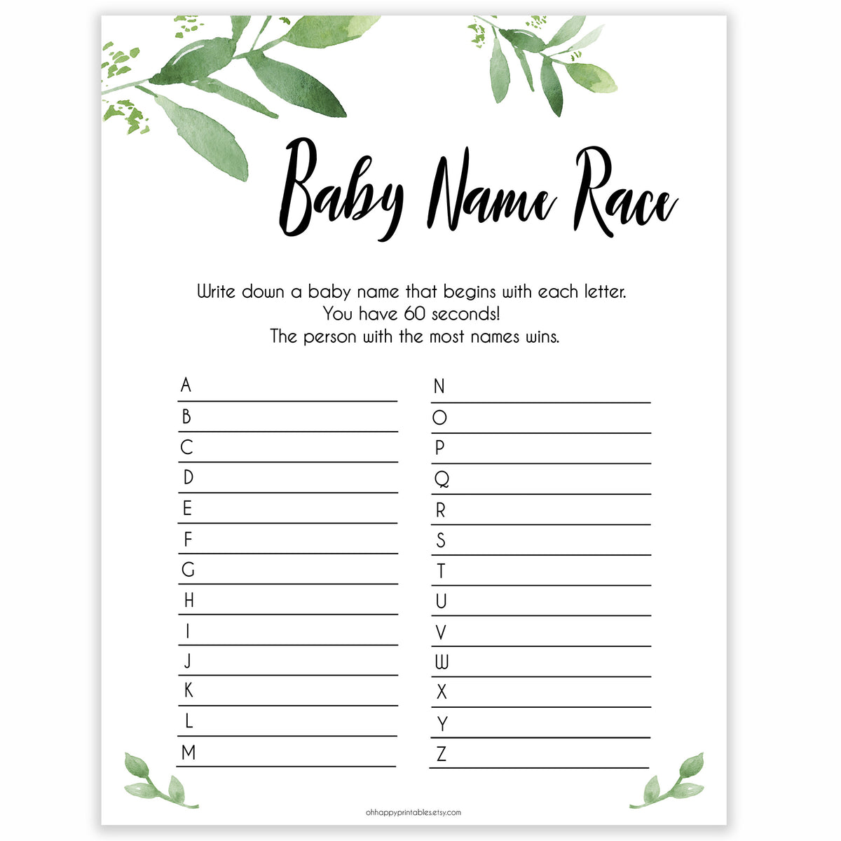 baby-name-race-game-printable-botanical-baby-shower-games