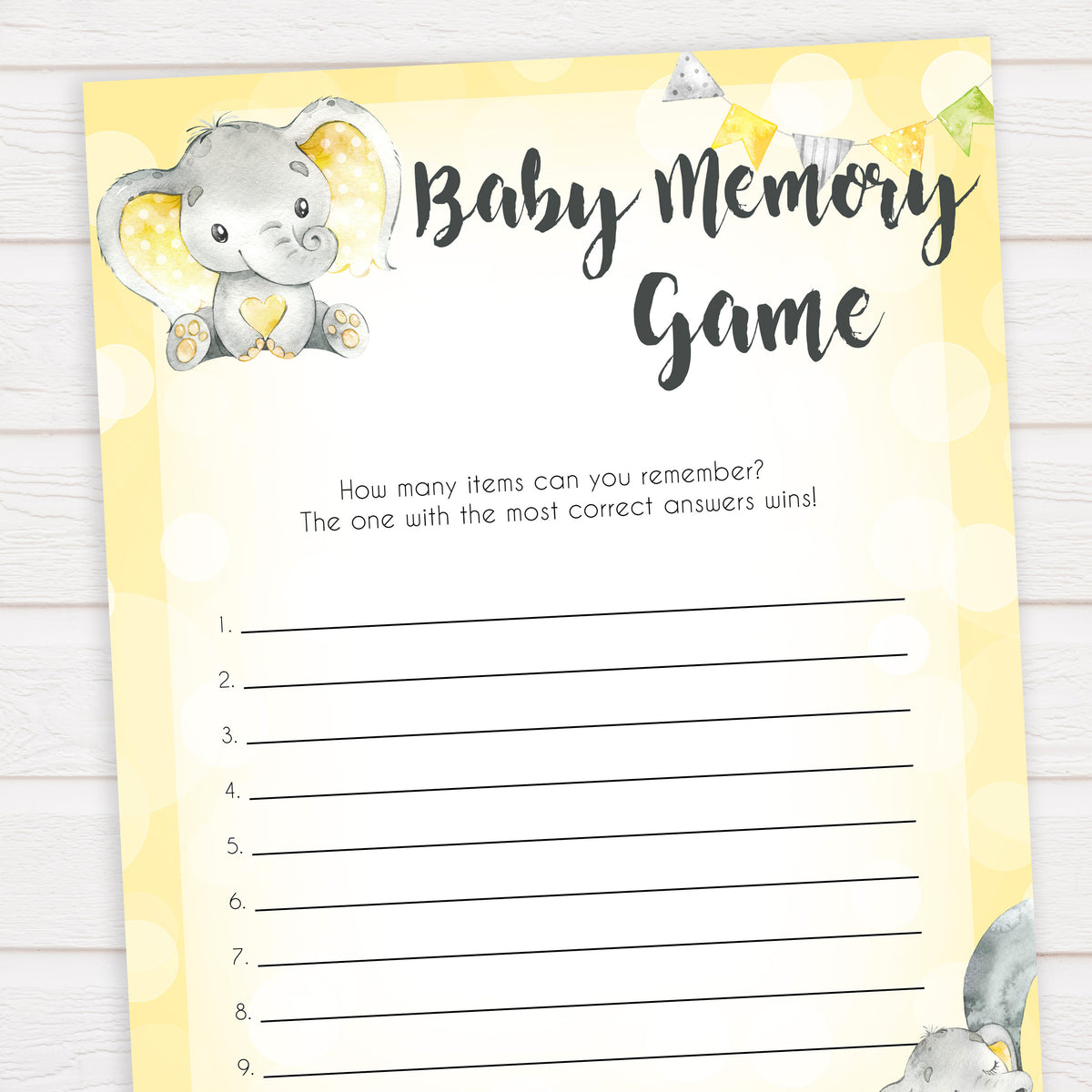 baby-memory-game-yellow-elephants-printable-baby-shower-games