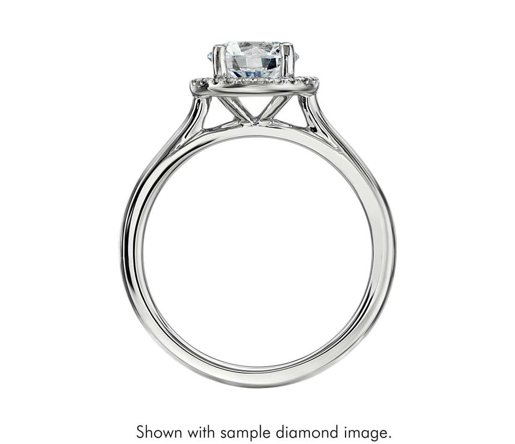 Engagement Ring - Floating Halo Round Cut