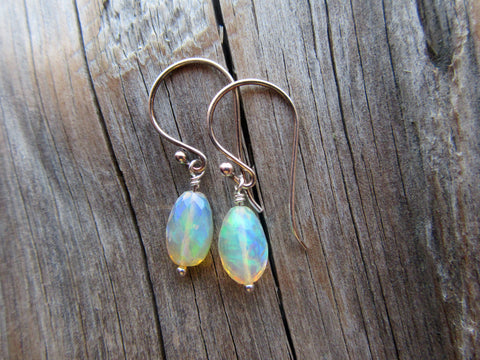 Women's Ethiopian Opal Earrings at Biographie