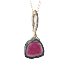 information about jewelry with watermelon tourmaline slices