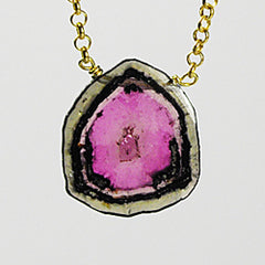 jewelry with watermelon tourmaline