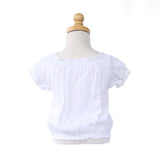 Girls Cap Sleeve Crinkle Top
