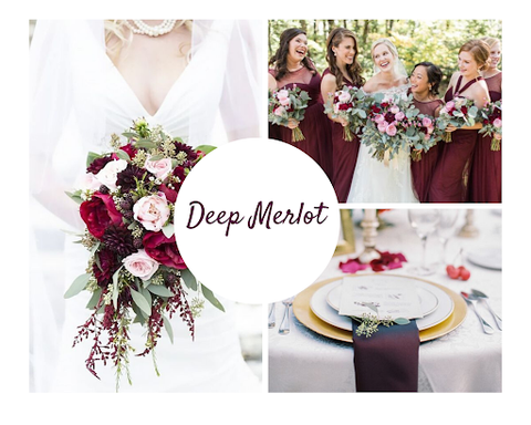 Deep merlot wedding theme by June Avenue