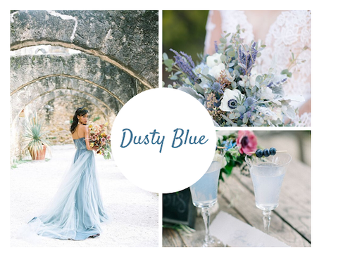 Dusty blue wedding theme by June Avenue