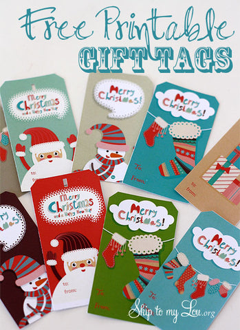 Free Christmas Gift Tags Printables- If you're looking for last minute Christmas decor, greeting cards, or gift tags, don't bother with the stores or online shopping. Instead, check out these 25 free Christmas printables! | Christmas wall art printables, printable gift tags, holiday printables, kids activities, #freePrintables #Christmas #DigitalDownloadShop