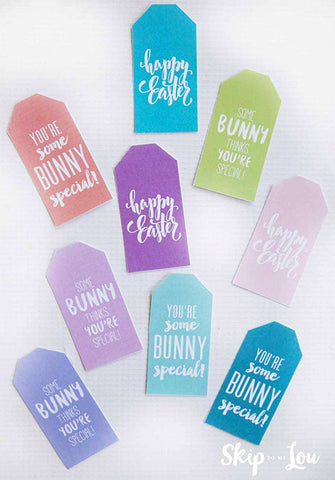 Colorful Free Printable Easter Tags- These adorable free printable Easter gift tags would be perfect on Easter party favors or Easter baskets! | Easter tags for kids, Easter basket hang tags, #Easter #printable #giftTag #favorTag #DigitalDownloadShop