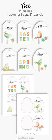 Easter Hang Tags Free Printables- These adorable free printable Easter gift tags would be perfect on Easter party favors or Easter baskets! | Easter tags for kids, Easter basket hang tags, #Easter #printable #giftTag #favorTag #DigitalDownloadShop