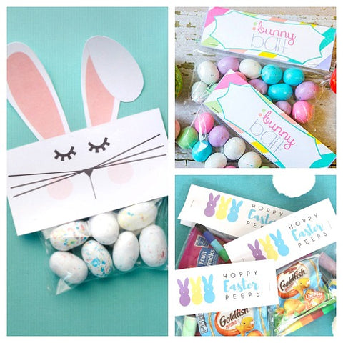 12 Free Printable Easter Treat Bag Toppers- Make your Easter favors and candy gifts look egg-stra cute this year with some of these adorable free printable Easter treat bag toppers! | Easter party favors, Easter printable, #freePrintables #printable #Easter #treatBags #DigitalDownloadShop
