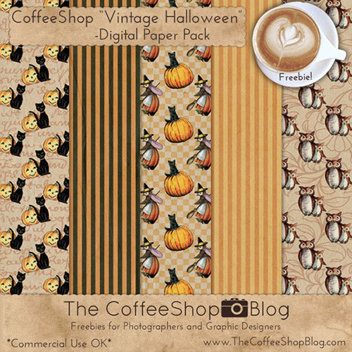 Free Vintage Halloween Digital Papers- If you're looking for free Halloween digital papers to use in your next project, you have to look at these! Some are licensed for commercial use! | free digital paper, Halloween backgrounds, Halloween patterns, #freePrintables #digitalPaper #Halloween #backgrounds #scrapbooking #graphicDesign #digitalPapers #DigitalDownloadShop