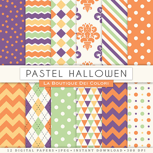 Free Pastel Halloween Backgrounds- If you're looking for free Halloween digital papers to use in your next project, you have to look at these! Some are licensed for commercial use! | free digital paper, Halloween backgrounds, Halloween patterns, #freePrintables #digitalPaper #Halloween #backgrounds #scrapbooking #graphicDesign #digitalPapers #DigitalDownloadShop