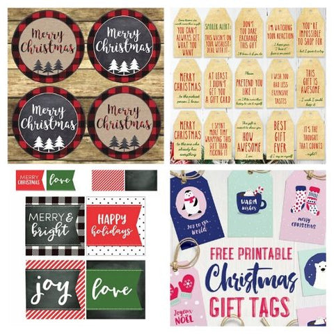 Free Printable Christmas Gift Tags- If you want the perfect finishing touch for your holiday gift wrapping, you need to check out these printable Christmas tags! There are so many pretty DIY holiday tags to choose from! | #freePrintables #freePrintable #Christmas #giftTags #DigitalDownloadShop