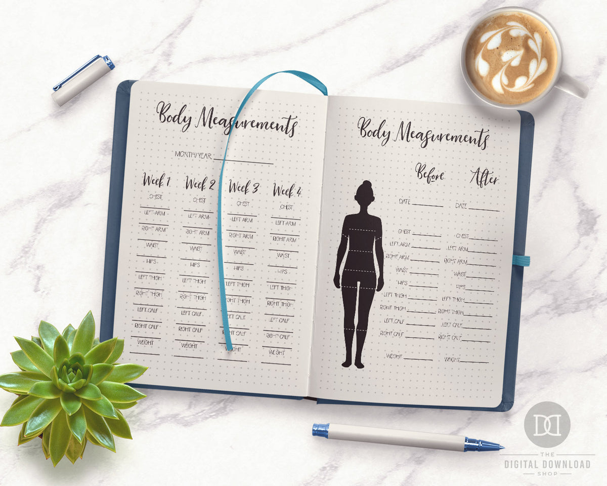 2 Body Measurement Tracker Printables