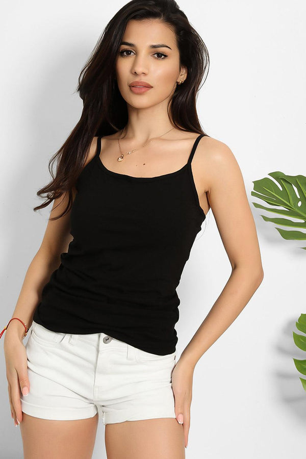 Stretchy Fabric Classic Cami Top Set Of Two-SinglePrice