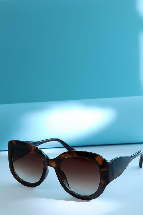 Brown Leopard Squoval Sunglasses - SinglePrice