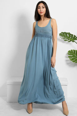 Fine Knit Bust Summer Maxi Dress