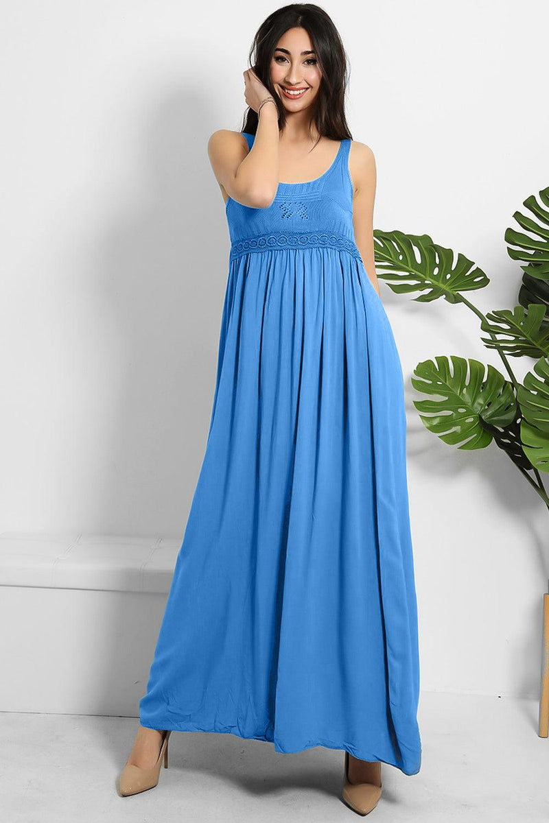 Fine Knit Bust Summer Maxi Dress