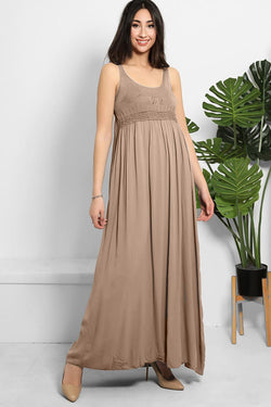 Fine Knit Bust Summer Maxi Dress