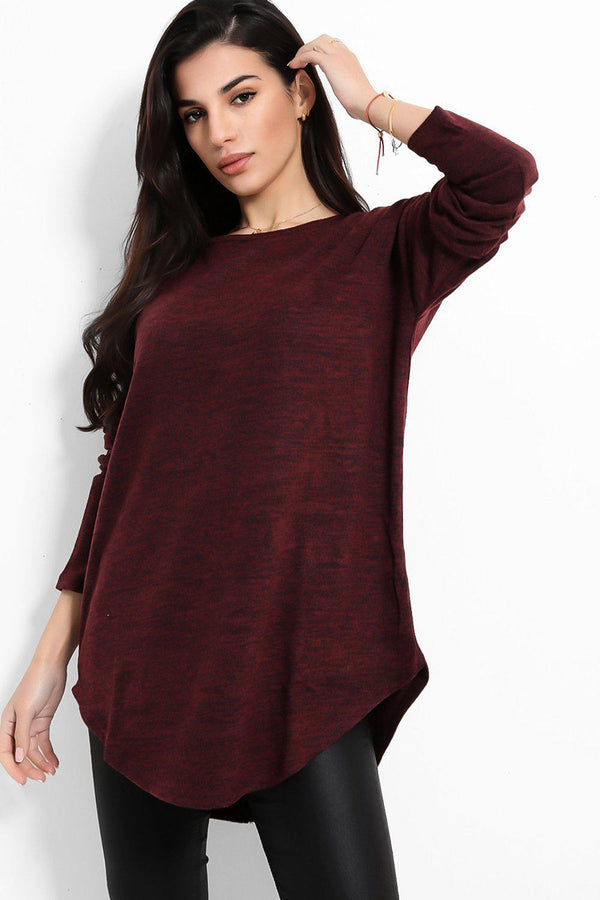 Burgundy Zip Back Tunic-SinglePrice