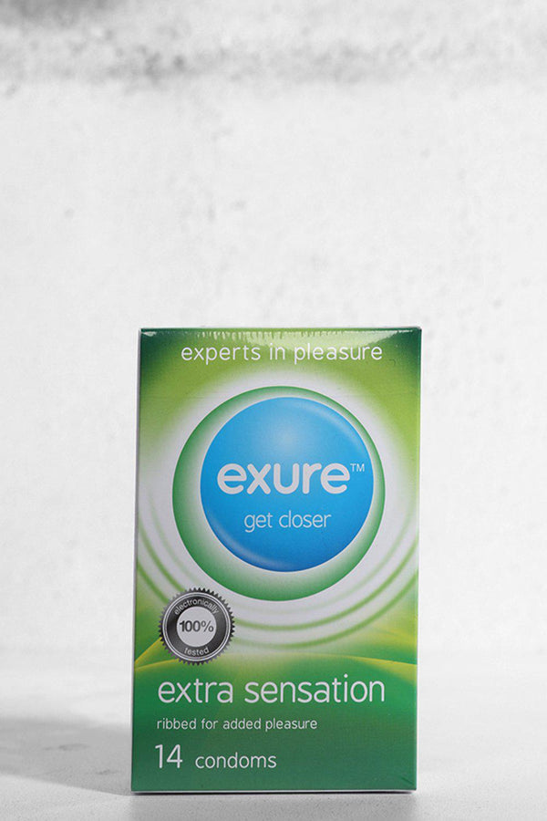 Exure Extra Sensation 14 Condoms - SinglePrice