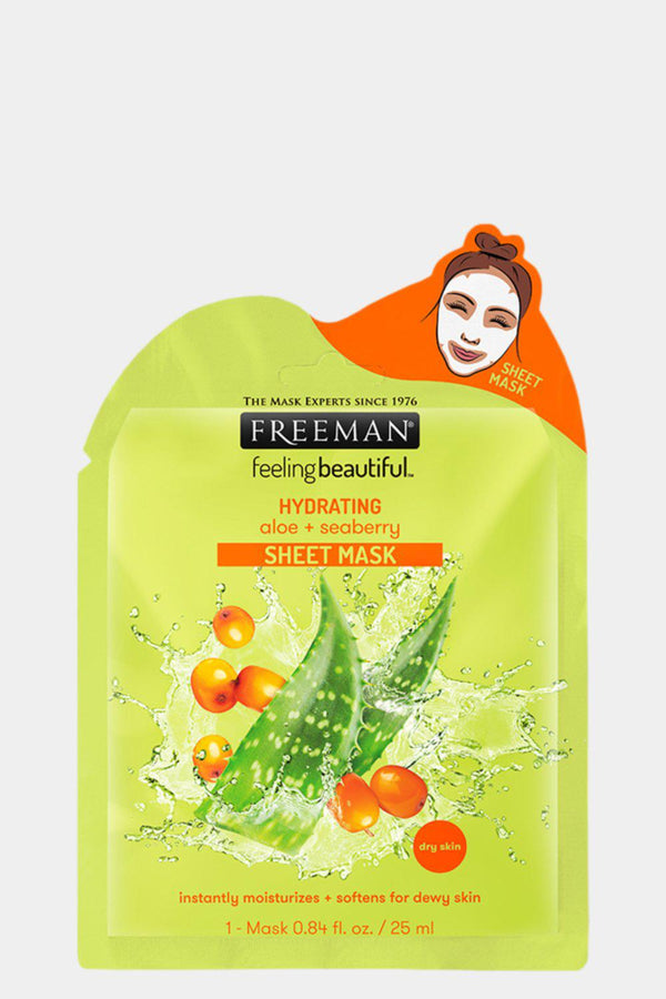 Freeman Hydrating Aloe + Seaberry Sheet Mask - 25ml - SinglePrice
