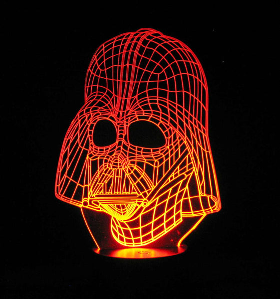 Darth Vader 3 D Optical Illusion Led Desk Table Night Lamp A D